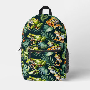 Mochila Impresa Ranas tropicales