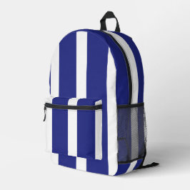 Mochila Impresa Rayas azul y blanca de la marina