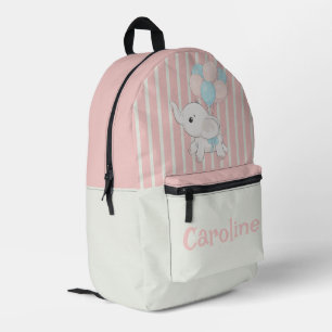 Mochila Impresa Rayas azules y blancas personalizadas