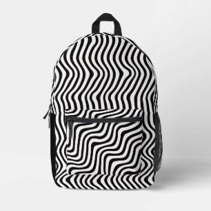 Mochila Impresa Rayas B&N