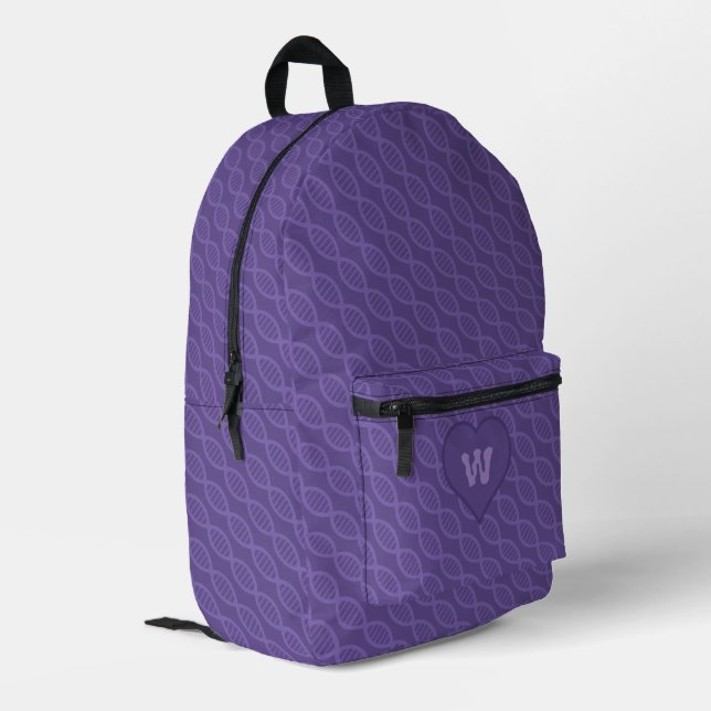 Mochila Impresa Rayas de ADN (Esquina izquierda trasera)