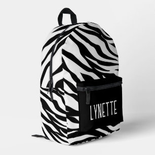 Mochila Impresa Rayas de cebra personalizadas