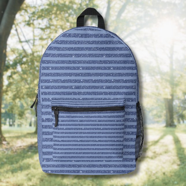 Mochila Impresa Rayas horizontales estilo brillo índigo oscuro (Subido por el creador)