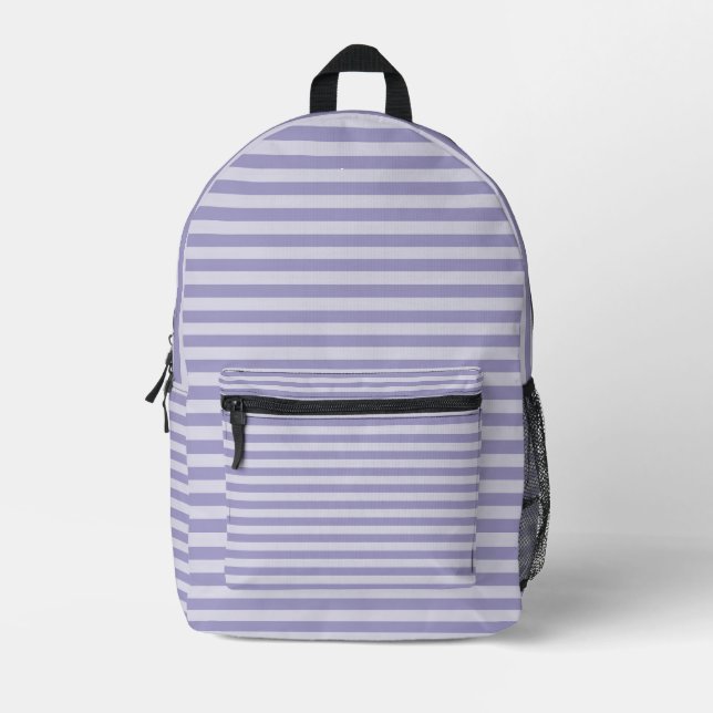 Mochila Impresa Rayas púrpuras (Anverso)