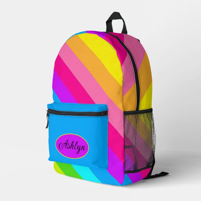Mochila Impresa Rayas radiantes (Esquina derecha trasera )