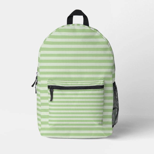 Mochila Impresa Rayas verdes (Anverso)