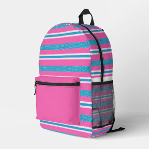 Mochila Impresa Rayas y puntos de polka