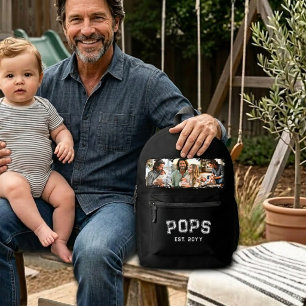 Mochila Impresa Recuerdo de Foto del Año 3 de Pops Estilo Varsity