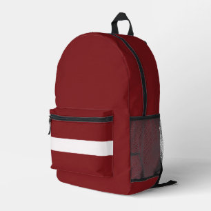 Mochila Impresa Recuerdo Nacional Bandera Letona Letonia Moderna