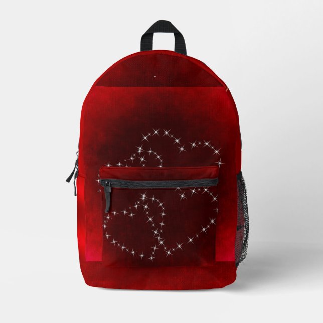 Mochila Impresa Red Heart Bling (Anverso)