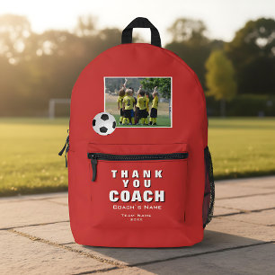 Mochila Impresa Red Soccer Gracias Equipo entrenador