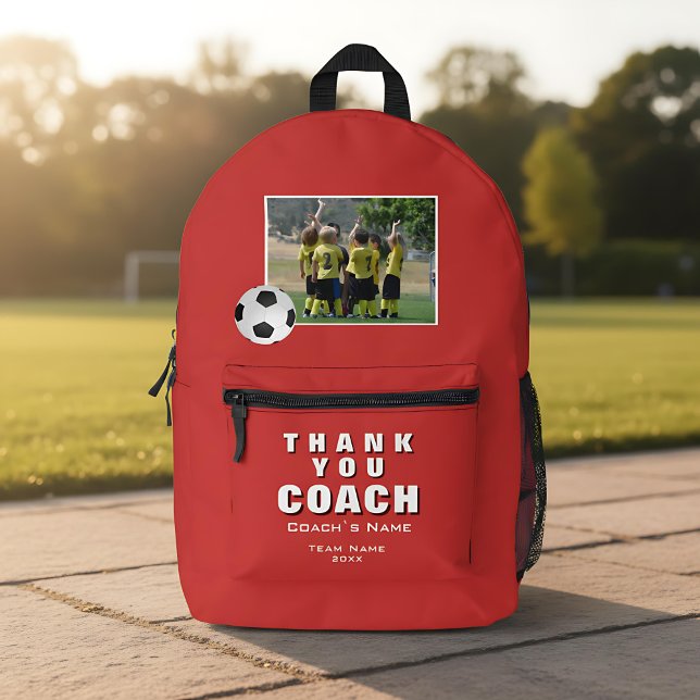 Mochila Impresa Red Soccer Gracias Equipo entrenador (Subido por el creador)