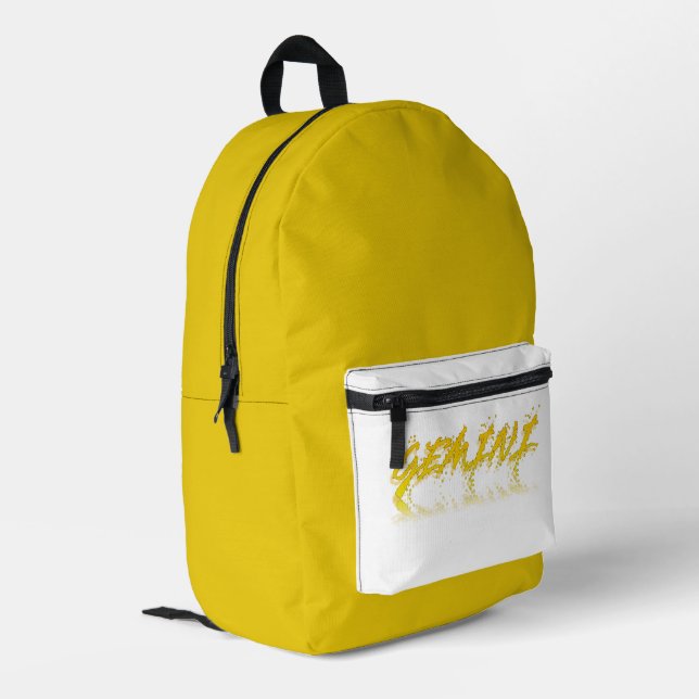 Mochila Impresa Reflexión de Gemini (Esquina izquierda trasera)