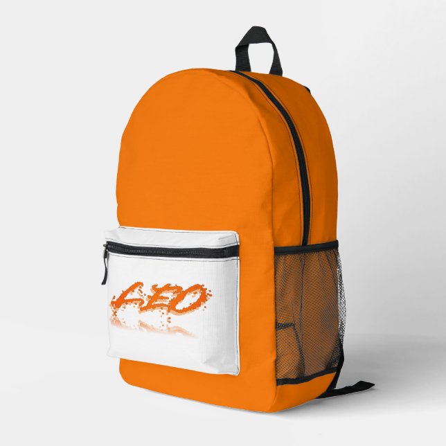 Mochila Impresa Reflexión de Leo (Esquina derecha trasera )