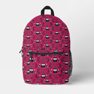 Mochila Impresa Regalo de arte popular de búho escandinavo
