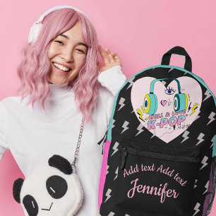 Mochila Impresa Regalo de cumpleaños con tema coreano para estrell