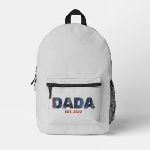 Mochila Impresa Regalo de Denim DADA para nuevo papá