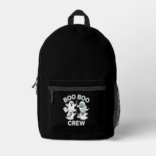 Mochila Impresa Regalo de enfermera de Halloween Boo Boo Crew Enfe