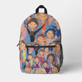 Mochila Impresa Regalo de patrones de colores de gimnasia