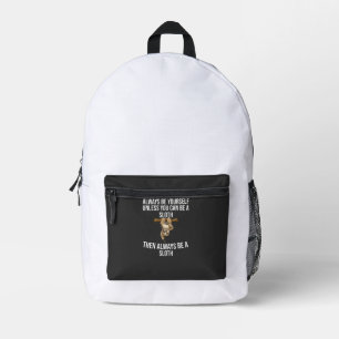 Mochila Impresa Regalo divertido de perezoso para mujeres niñas ni
