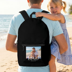 Mochila Impresa Regalo Mínimo del Día del Padre Establecido por Pa