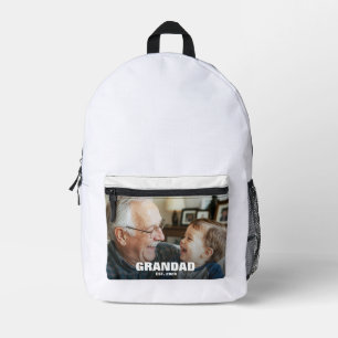 Mochila Impresa Regalo para el abuelo por primera vez