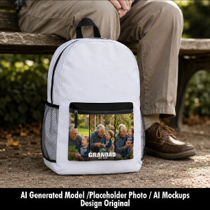 Mochila Impresa Regalo para el abuelo por primera vez