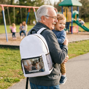 Mochila Impresa Regalo para el abuelo por primera vez