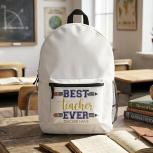 Mochila Impresa Regalo Personalizado Mejor Profesor - Regalo Perso