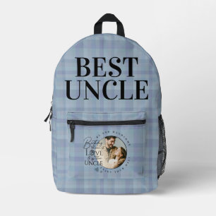 Mochila Impresa Regalos de cumpleaños para tío Foto personalizad
