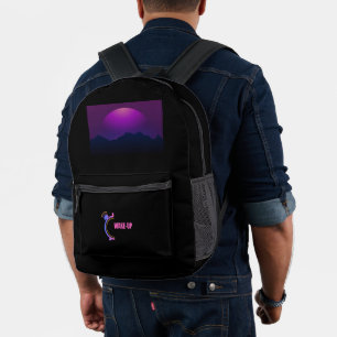 Mochila Impresa Reloj de Alarma para Despertar con Visión Nocturna