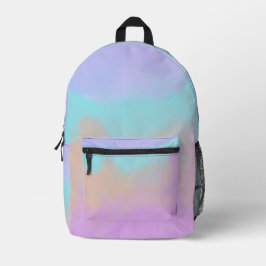 Mochila Impresa Remolino de Algodón de Azúcar Impresión Digital