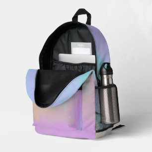 Mochila Impresa Remolino de Algodón de Azúcar Impresión Digital