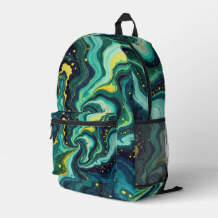 Mochila Impresa Remolinos Galácticos en Colores Vívidos 2