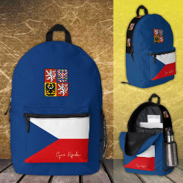 Mochila Impresa República Checa, mochila, bandera checa / patrióti