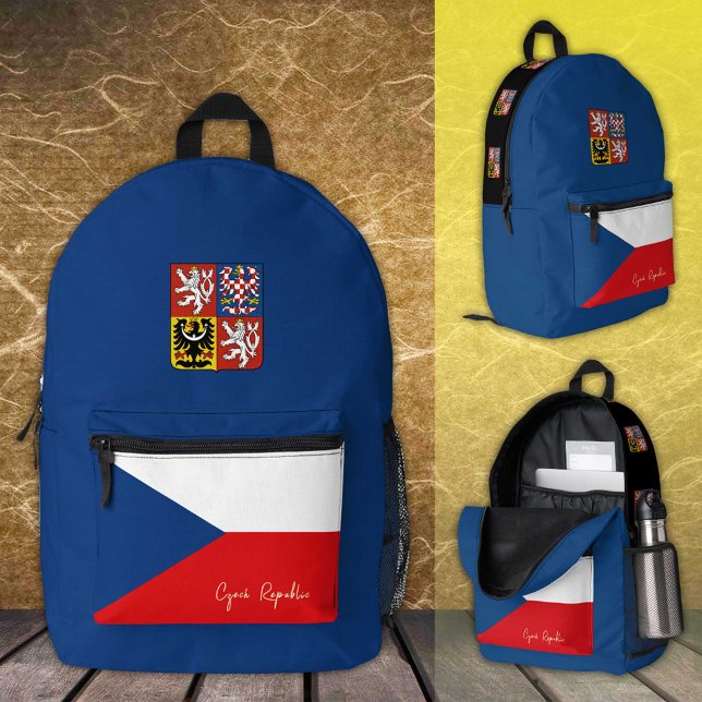 Mochila Impresa República Checa, mochila, bandera checa / patrióti (Subido por el creador)