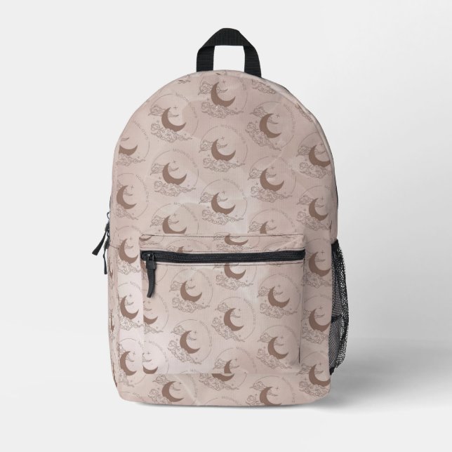 Mochila Impresa Resplandores lunares (Anverso)