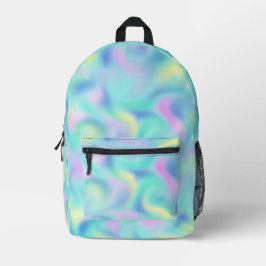 Mochila Impresa Resumen Bonito Pastel Swirls