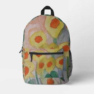 Mochila Impresa Resumen de girasoles