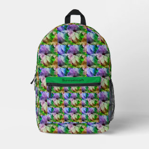 Mochila Impresa Resumen de las flores de Hibiscus
