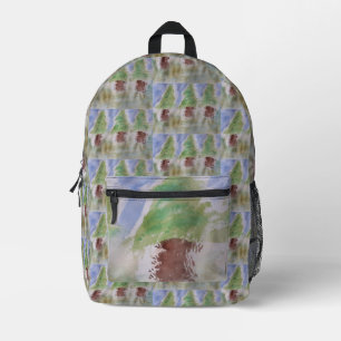 Mochila Impresa Resumen de los Árboles Fir