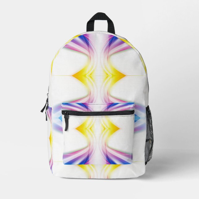 Mochila Impresa Resumen de Swirl 1 (Anverso)