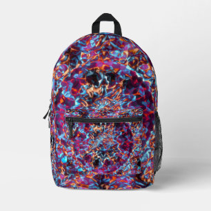 Mochila Impresa Resumen multicolor dinámico de textura cósmica