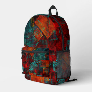 Mochila Impresa Resumen Patrón artístico moderno de Guay colorido