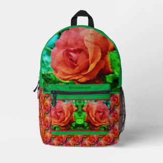 Mochila Impresa Resumen personalizado de las lluvias rojas en las