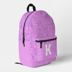 Mochila Impresa Resumen Pincel rosa Pincel moderno artístico