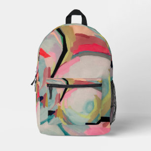 Mochila Impresa Resumen Pintura Acrílica de Fluro