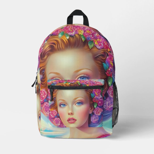 Mochila Impresa Retrato etéreo de la corona (Anverso)