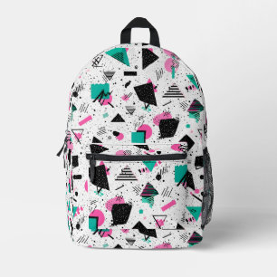 Mochila Impresa Retro Memphis Geometric Pattern