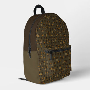 Mochila Impresa Retro Mocha Latte Sueño Burbuja de los 70